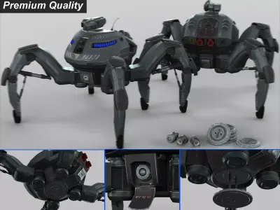 Spider Mech SR MK II  3D model
