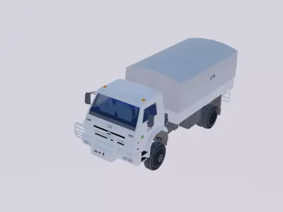 worker 4X4 UN Brazil Low-poly 3D model