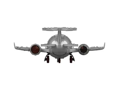 futuristic Plane 3D model