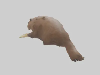 Beaver gnawing model 3D model