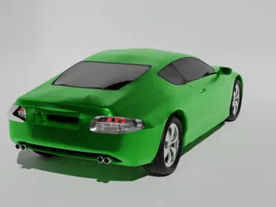 Low poly car model for games Free low-poly 3D model