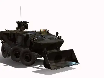 VBTP IVECO GUARANI BOPE Low-poly 3D model