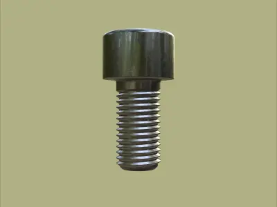 Steel Stained M10 Torx T50 Cap Bolt with PBR 4K 3D model