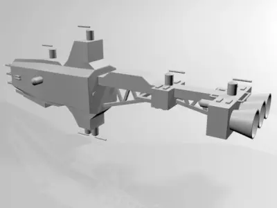 Space Cruiser 01 3D model