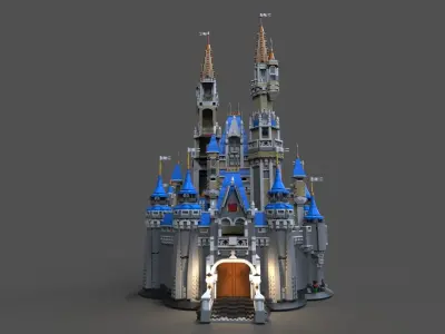 Lego Castle disney 3D model