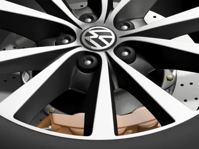 Volkswagen Polo wheel 2014 3D model