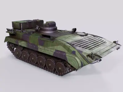 BMP 1 - TJ Finnish Artillery Reconnaissance Vehicle Low-poly 3D model