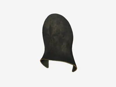 Assassin Mask A06 Gold Black- Character Design Fashion Low-poly 3D model