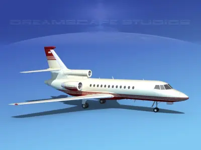 Dassault Falcon 900 V02 3D model
