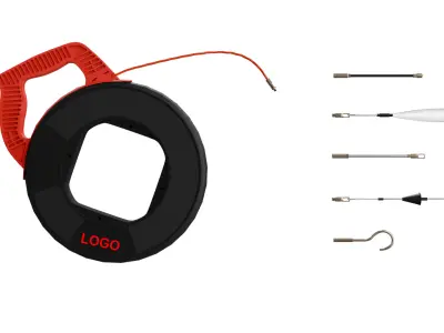 wire puller Cable Pipe puller Line Puller Fish Tape  wire puller Low-poly 3D model