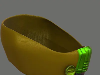 Gas mask helmet 3d model scifi Low-poly  Low-poly 3D model 565