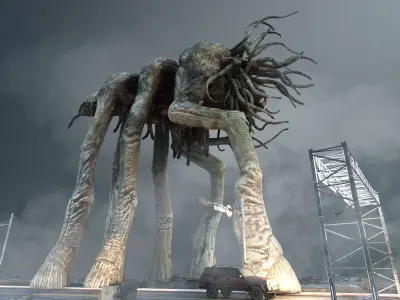 Creature of the Mist Low-poly 3D model