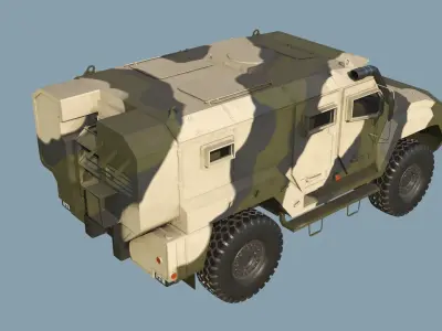 Kamaz VDV Typhoon K-53949 3D model
