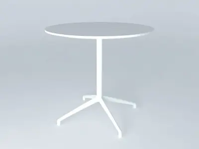White dining Table Free 3D model