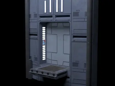 Set 2a - Death Star Extention Bridge 1-6 Scale Hottoys 3D Model Pack purchase