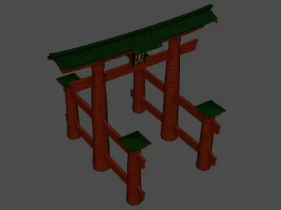 Japanese Torii 3D model