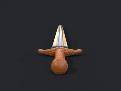 Sword Game Ready Low-poly 3D model