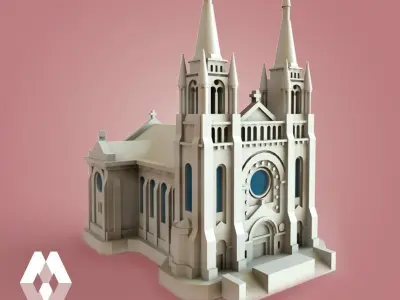 Sioux Falls Cathedral - South Dakota Free 3D model