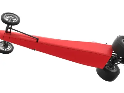 Dragster with Turbonique drag axle Scale 1 to 25 3D print model