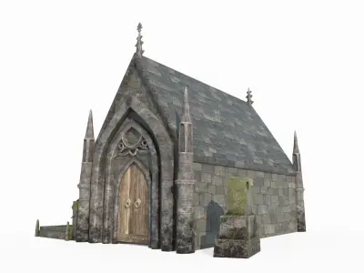 Ancient architectural tombs and burial chambers 3D model