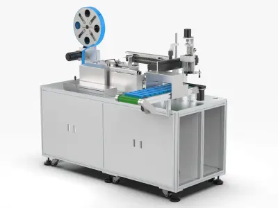 Automatic Wire Fixed Length Cutting Inspection Machine 3D model