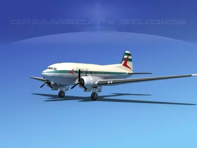Douglas DC-3 Classic Air 3D model