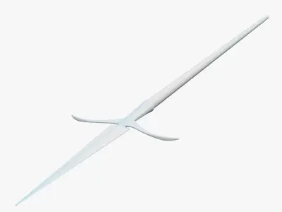 Medieval Spear Low-poly 3D model