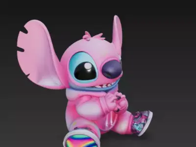 Stitch - Angel 3D print model