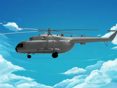 Mil Helecopter 3D model