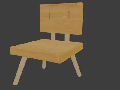 Shouta Chair Suzume No Tojimari With Movement Animation Low-poly 3D model