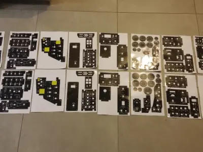 f-16 HUD panel with back-light 3D print model