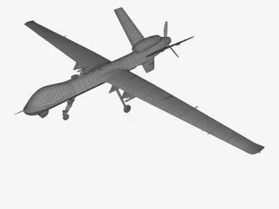 MQ-9 Reaper Free low-poly 3D model