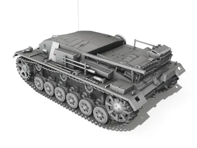 StuG III - Ausfuerung B 3D model