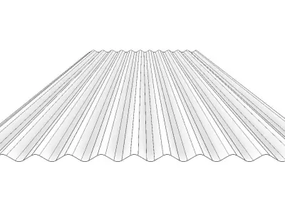 Standard facade panels 3D model