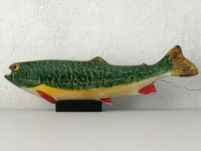 Sculpture Pottery Rainbow Trout 3D model