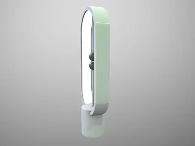 Futuristic Magnetic Lamp Low-poly 3D model