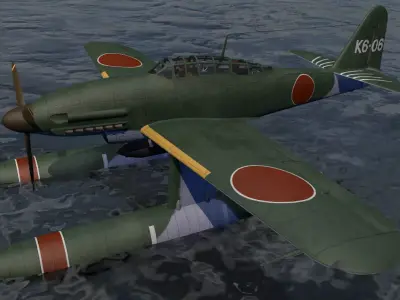 Aichi M6A1 Seiran 3D model