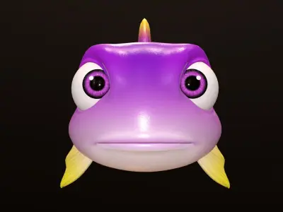 Asset - Cartoons - Animal - Fish 3D model
