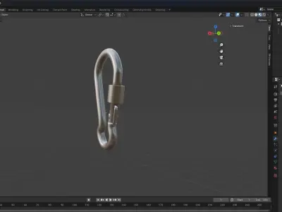 Carabiner by Vitalyametol Low-poly 3D model