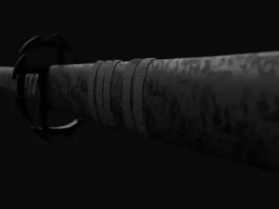 BLEACH Katana - Ichigo Zangetsu 3D model