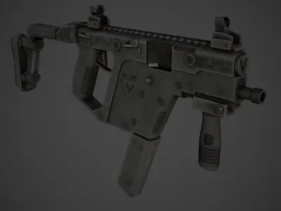 KRISS Vector Low Poly Low-poly 3D model