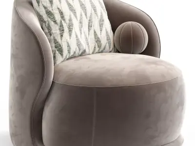 Teddy Accent Armchair By Wilko Free low-poly 3D model