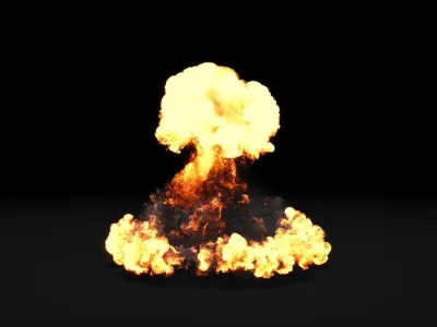 Super Realistic Explosion 6 - vdb animated 3D model