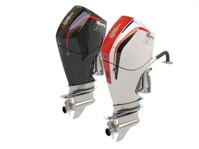 Outboard Motor 150 HP 3D model