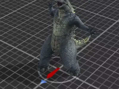 Godzilla Monster 3d Model  3D model