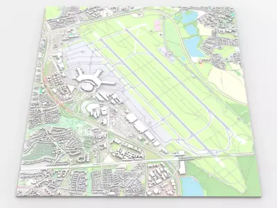 Dusseldorf Airport Germany 3D model