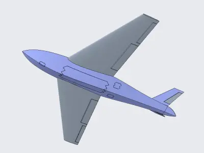 Unmanned Combat Aerial Vehicle- UCAV 3D model
