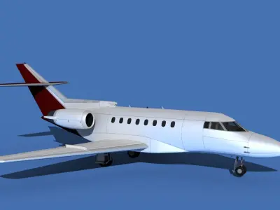Hawker Siddley 1000 V07 3D model
