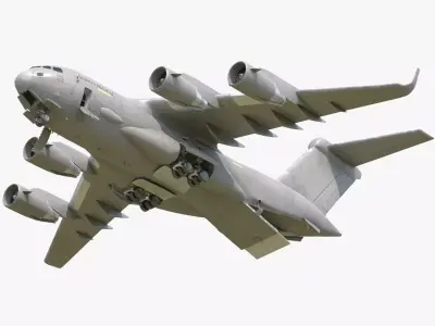 C-17 GLOBEMASTER III Low-poly 3D model