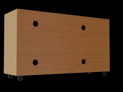 Tv table Low-poly 3D model buy